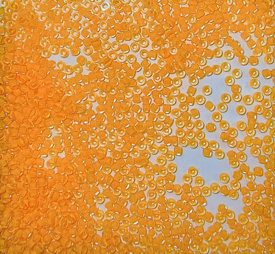 ROUND 11/0 801F TRANSPARENT ORANGE INSIDE