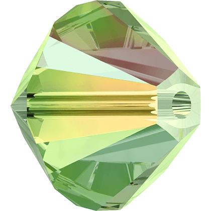 5328 XILION BEAD - PERIDOT AURORA BOREAL2X