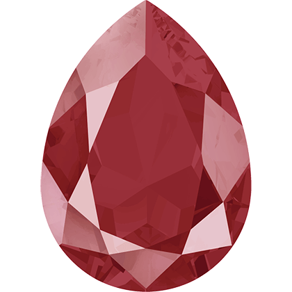 4320 PEAR FANCY STONE CRYSTAL ROYAL RED