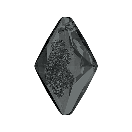 6926 GROWING CRYSTAL RHOMBUS PENDANT-CRYSTAL SILVER NIGHT