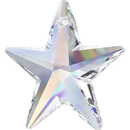 6714 STAR PENDANT -CRYSTAL AURORA BOREAL